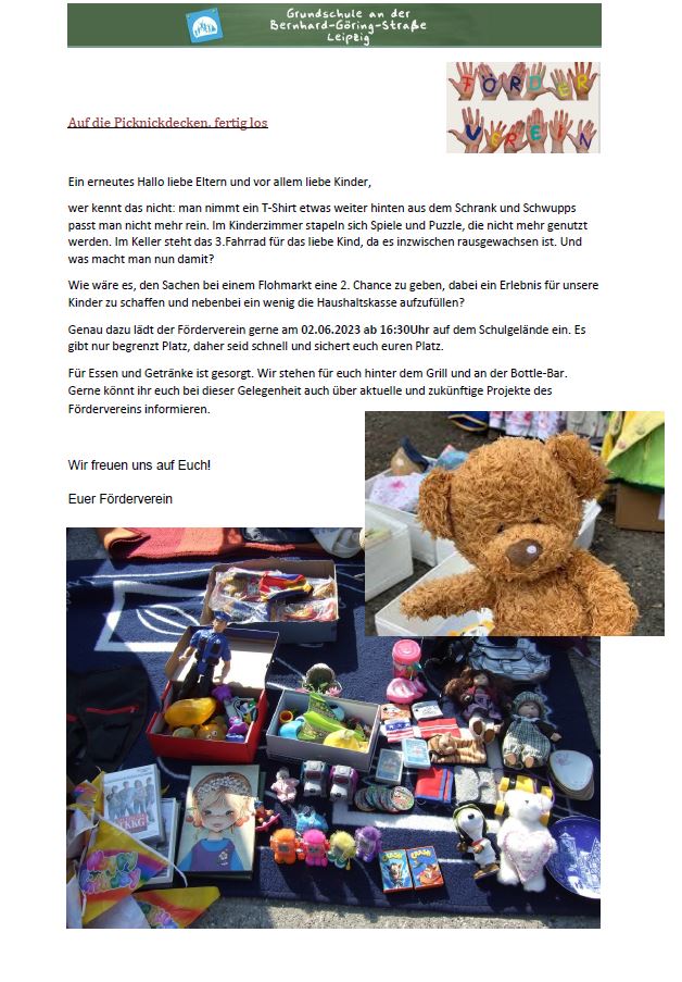 Schlulflohmarkt Uhr Grundschule An Der Bernhard