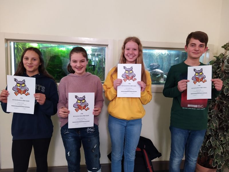 BiologieOlympiade Klasse 7 im Februar 2020 Werner Heisenberg