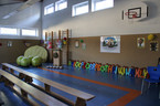 geschmückte Turnhalle