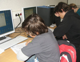 Schüler beim Arbeiten