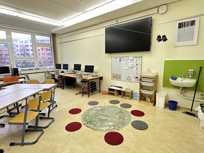 Eingerichteter Unterrichtsraum
