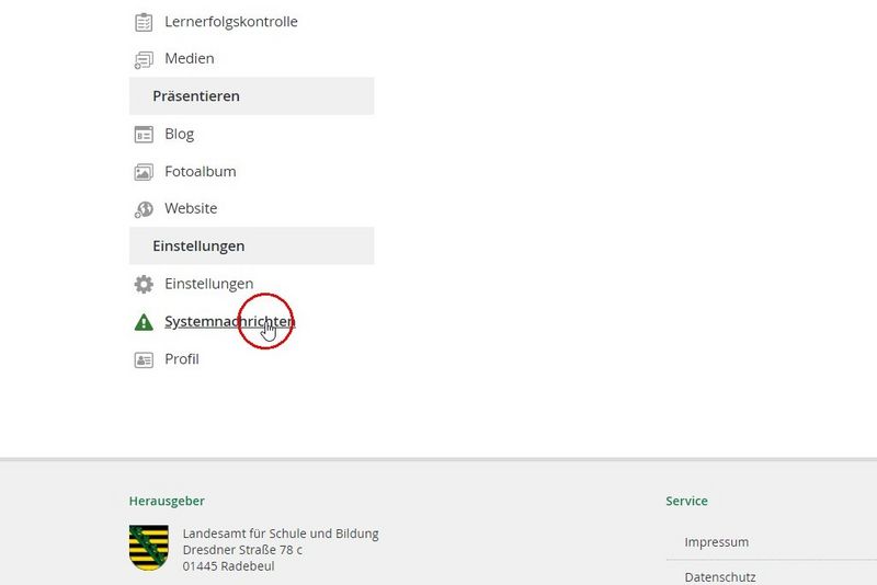 ms-oschatz: LernSax-Anleitung: Einrichten der E-Mail-Benachrichtigung