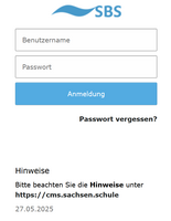 Anmeldebildschirm fürs Backend
