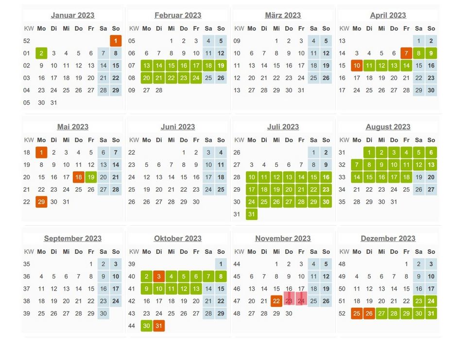 Ferienkalender Sachsen gsneuw