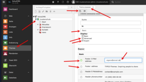 screenshot Theme konfigurieren