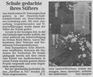 Enthüllung eines Gedenksteins auf dem Südfriedhof