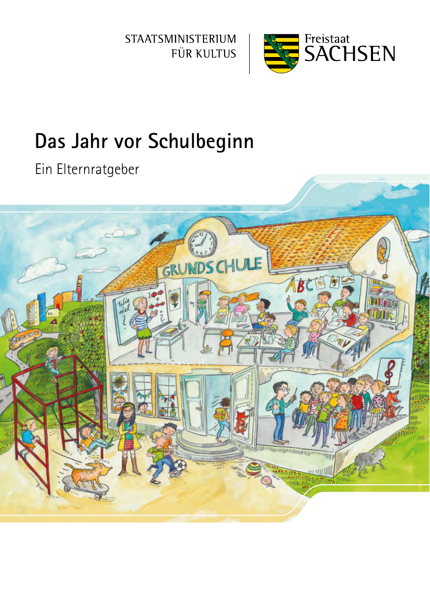 Titelbild der Broschüre „Das Jahr vor Schulbeginn“
