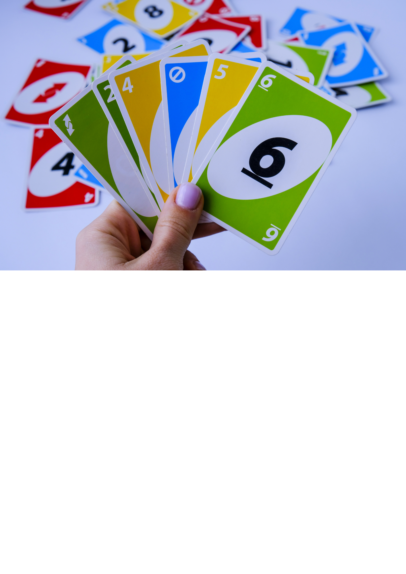 Kartenspiel in der Hand