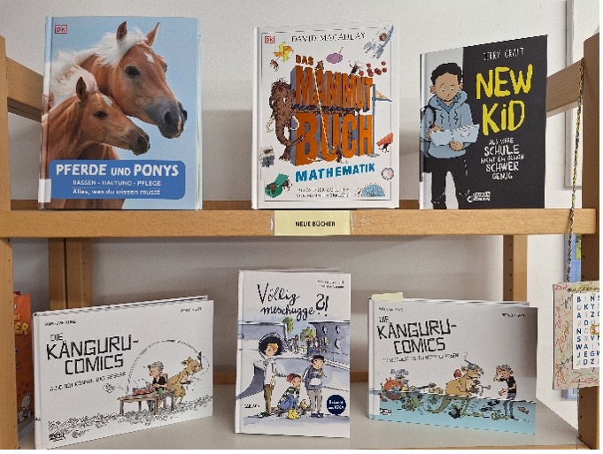 Neue B&uuml;cher in der Schulbibliothek